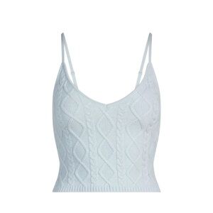 Skims Cable knit Cami in Zen Blue size large